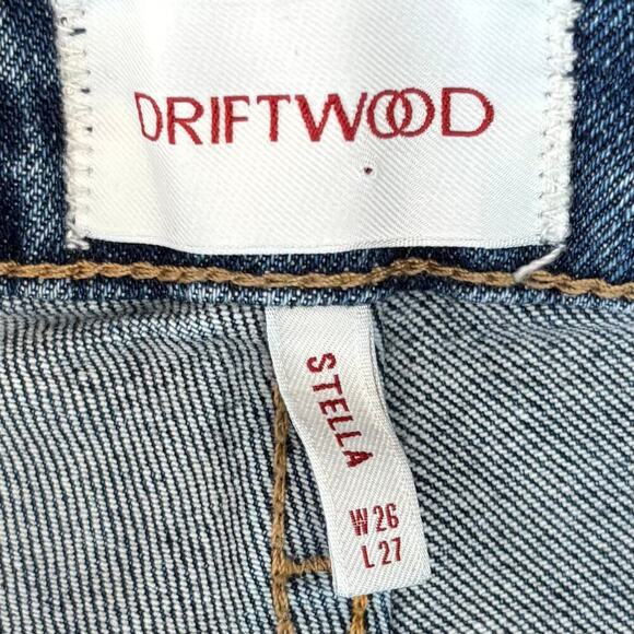 Driftwood Stella Classic Straight Ankle Jeans Vintage Blue Women’s Size 26 - Picture 5 of 8